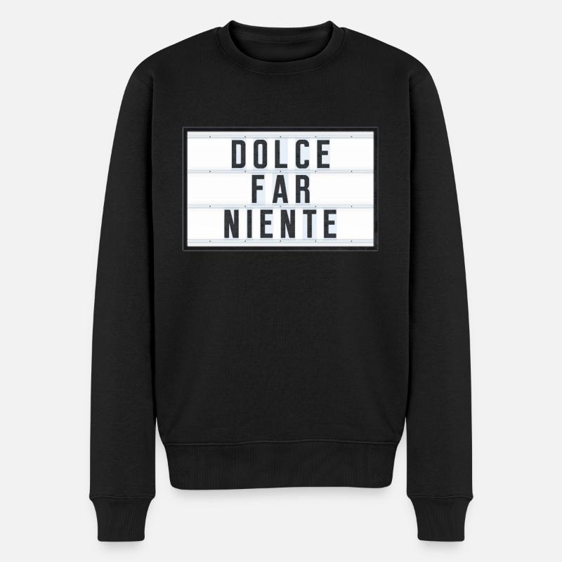 DOLCE FAR NIENTE - Pull Premium bio Homme - noir