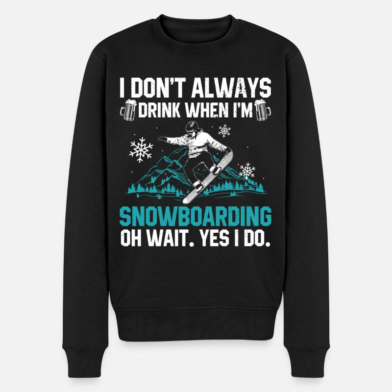 Snowboard - Pull Premium bio Homme - noir
