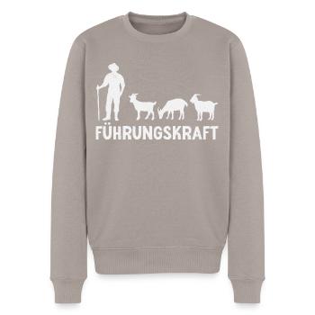Ziegen Führungskraft Ziegenbock Landwirt Ziege - Männer Premium Bio Pullover - Taupe - Vorne - Nico (187cm)