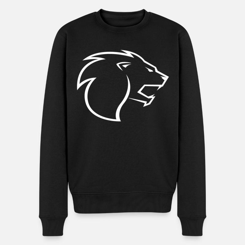 Lionzone - Männer Premium Bio Pullover - Schwarz