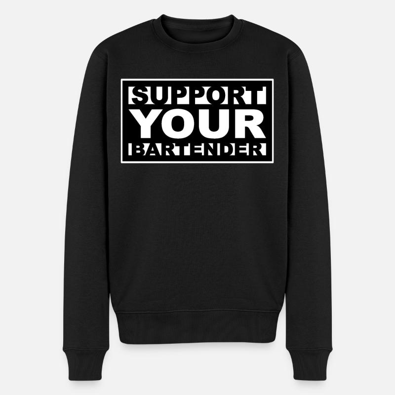 Barman - Pull Premium bio Homme - noir