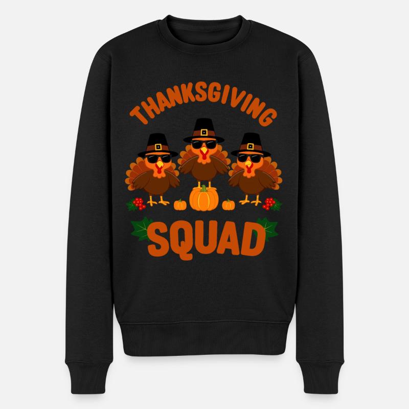 Équipe de Thanksgiving - Pull Premium bio Homme - noir