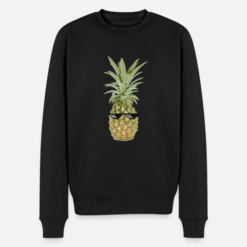 Th.. Life Ananas Geschenk Idee - Männer Premium Bio Pullover - Schwarz