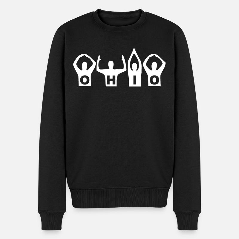 ohio Graphique - Pull Premium bio Homme - noir