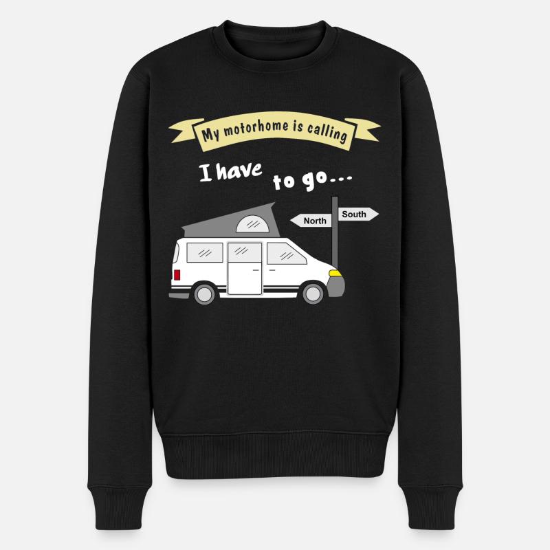 mon camping-car appelle - Pull Premium bio Homme - noir