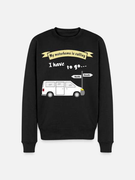 my motorhome is calling - Men's Premium Organic Jumper - black