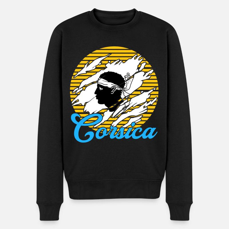 Corse Camper - Pull Premium bio Homme - noir