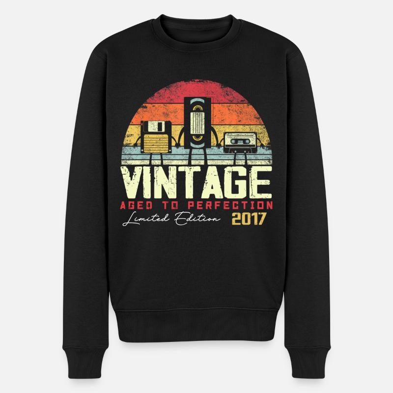Cadeau Millésime 2017 - Pull Premium bio Homme - noir