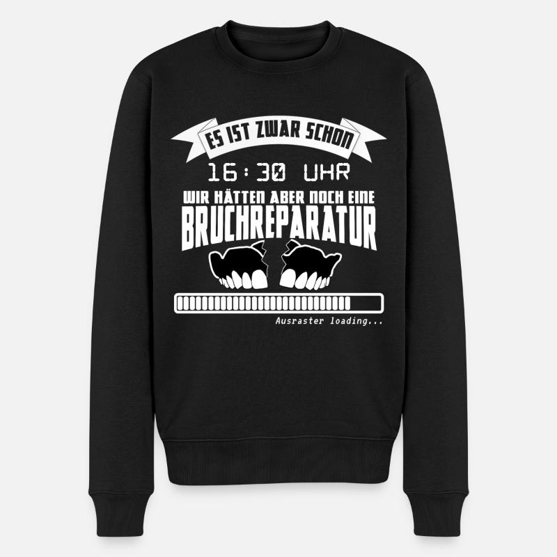 Zahntechnik Ausraster - Männer Premium Bio Pullover - Schwarz