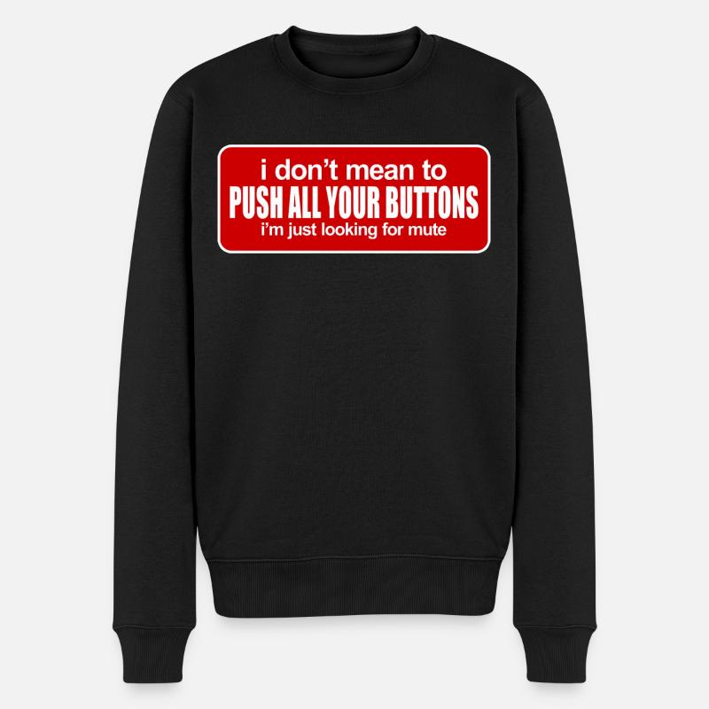 Lustiger Witz - Männer Premium Bio Pullover - Schwarz