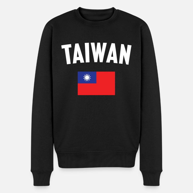 Drapeau de Taïwan - Pull Premium bio Homme - noir
