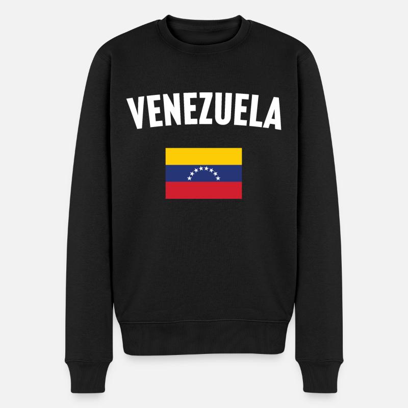 Drapeau du Venezuela - Pull Premium bio Homme - noir