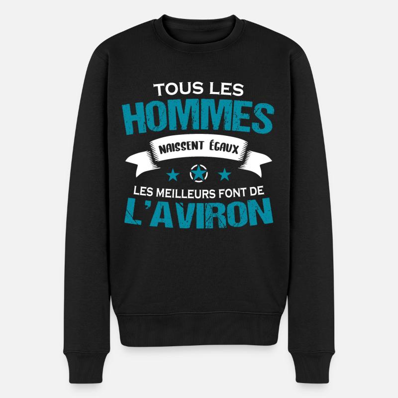 Aviron passion cadeau drôle rigolo - Pull Premium bio Homme - noir