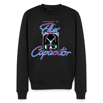 Zurück In Die Zukunft Flux Capacitor - Männer Premium Bio Pullover - Schwarz - Vorne - Nico (187cm)