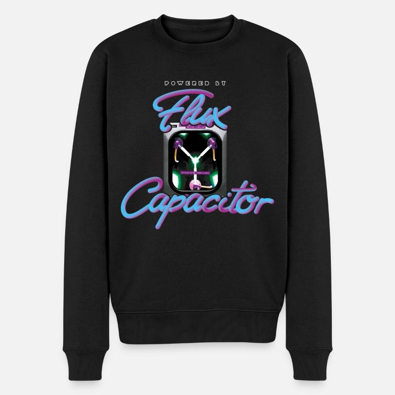 Zurück In Die Zukunft Flux Capacitor - Männer Premium Bio Pullover - Schwarz