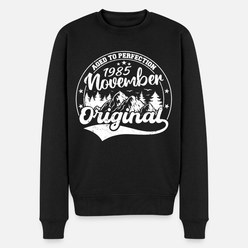 Legendär seit November 1985 - November 1985 - Männer Premium Bio Pullover - Schwarz