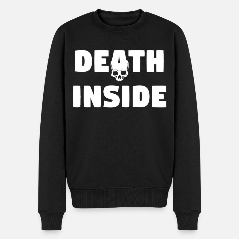 Death Inside - Männer Premium Bio Pullover - Schwarz