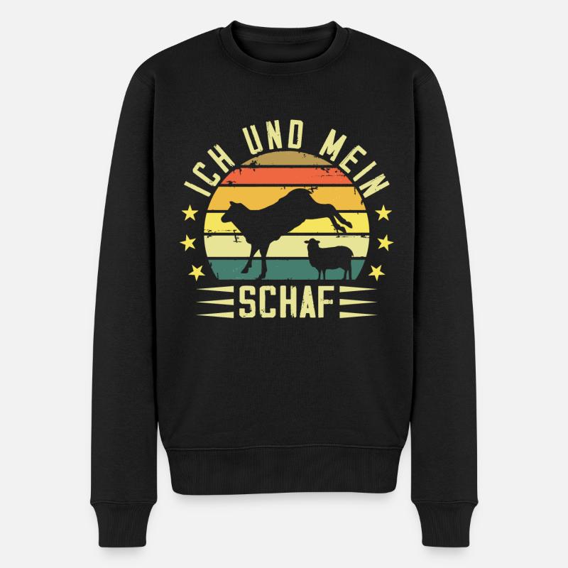 Ich und mein Schaf - Pull Premium bio Homme - noir