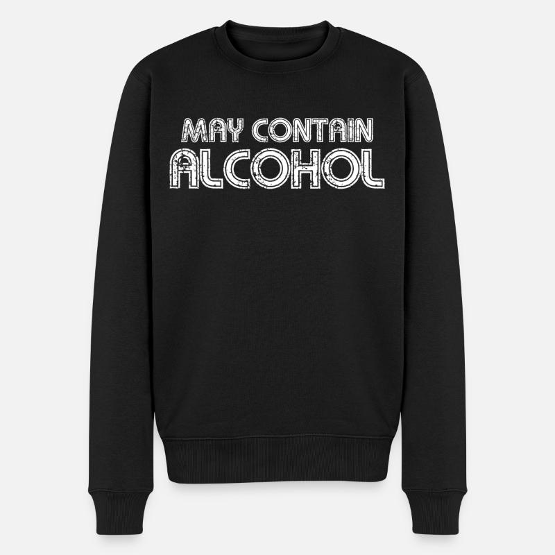 alcool - Pull Premium bio Homme - noir