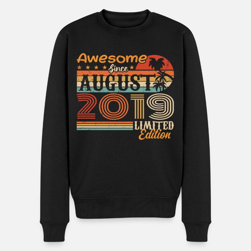 2019 August Geschenkidee August 2019 - Männer Premium Bio Pullover - Schwarz