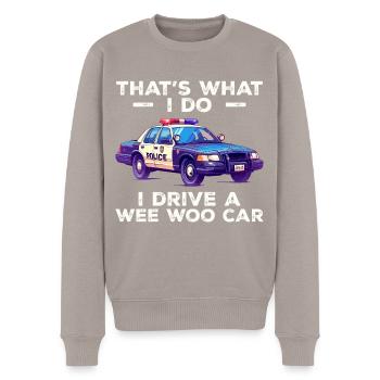 Das ist es, was ich tue, ich fahre ein kleines Auto - Männer Premium Bio Pullover - Taupe - Vorne - Nico (187cm)