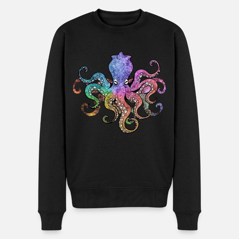 OCTOPUS OCTOPUS - Pull Premium bio Homme - noir