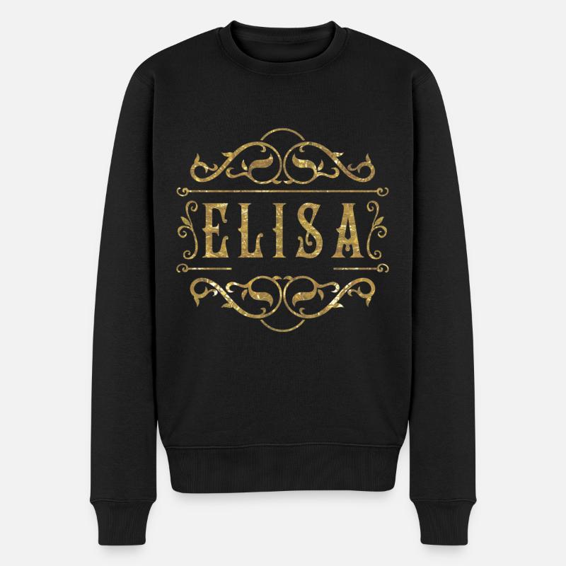 Elisa or - Pull Premium bio Homme - noir