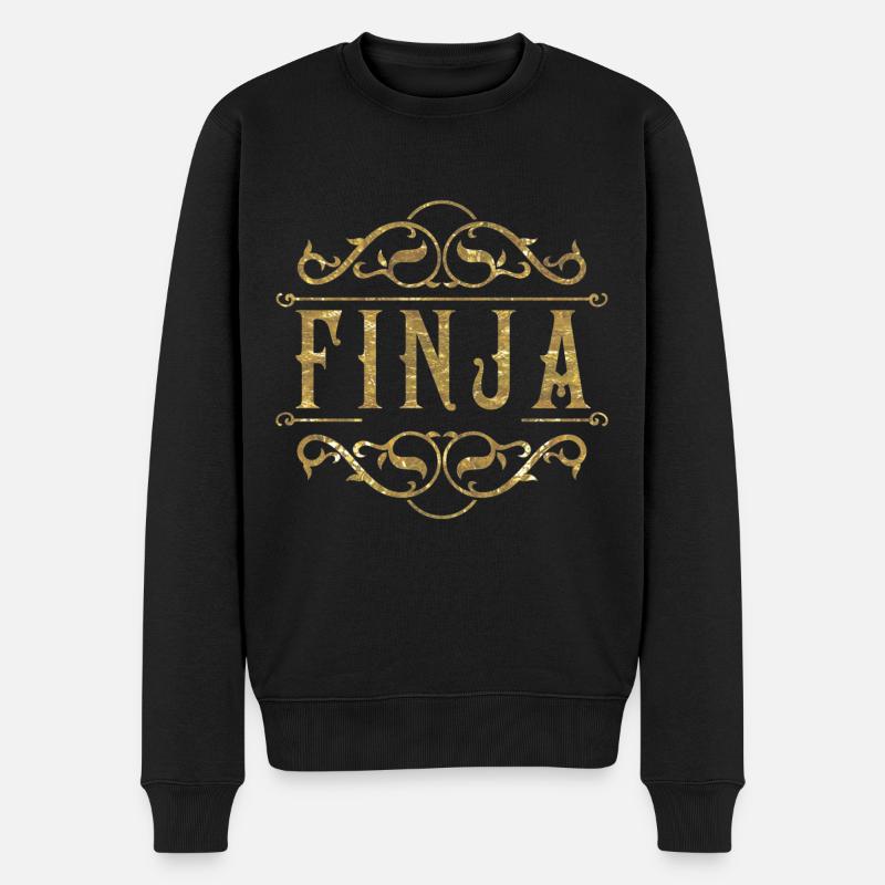 Finja or - Pull Premium bio Homme - noir