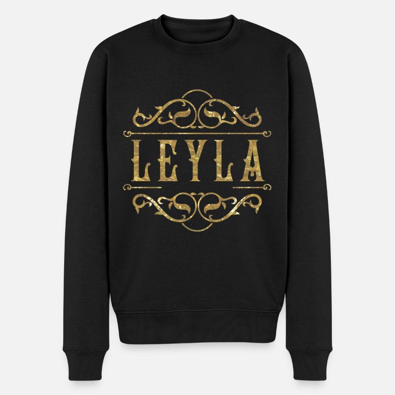 Leyla or - Pull Premium bio Homme - noir