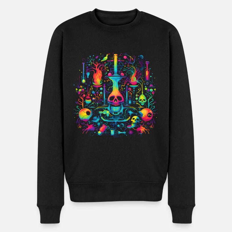Wissenschaftliche Illustration - Männer Premium Bio Pullover - Schwarz