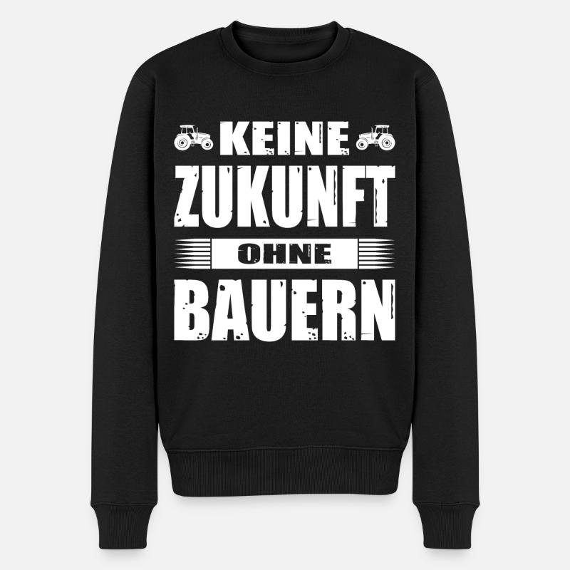 Bauerndemo Bauernprotest Keine Zukunft Ohne Bauern - Männer Premium Bio Pullover - Schwarz