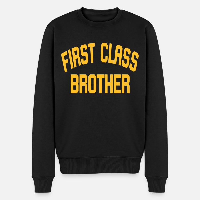 First Class Brother - Pull Premium bio Homme - noir