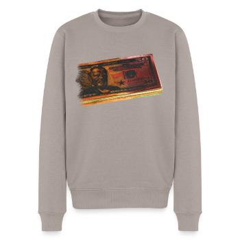 Dollars - Men's Premium Organic Jumper - taupe - Front - Nico (187cm)