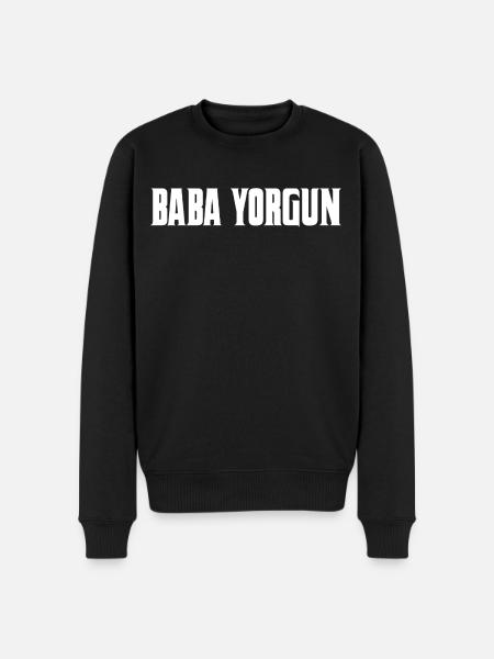 Baba Yorgun Turkish - Men's Premium Organic Jumper - black