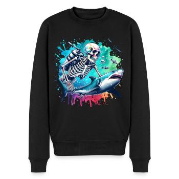 Tauchen Taucher - Männer Premium Bio Pullover - Schwarz - Vorne - Nico (187cm)