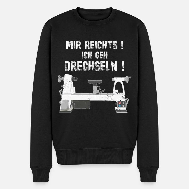 Drechsler Drechseln Drechselbank Drechsel - Männer Premium Bio Pullover - Schwarz