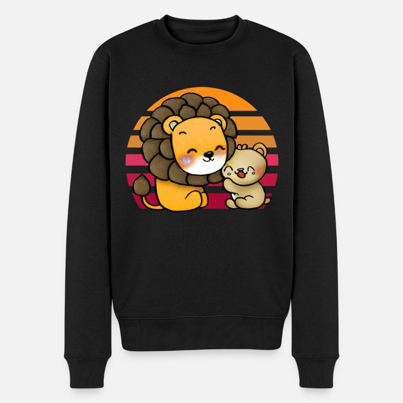 Lion câlins ours - Pull Premium bio Homme - noir