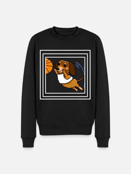 Here Comes The Basketbarker - Men's Premium Organic Jumper - black