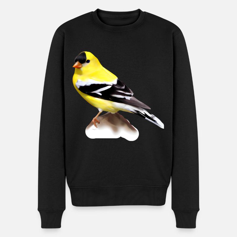 Chardonneret jaune - Pull Premium bio Homme - noir