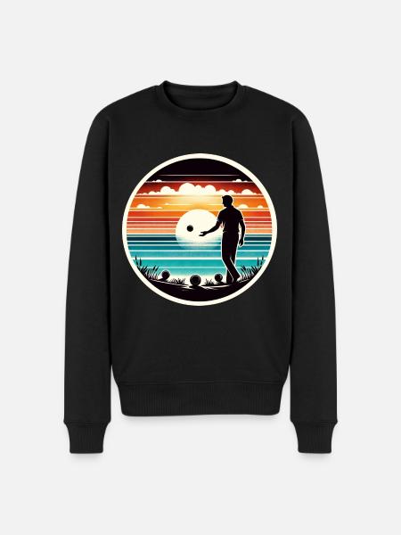 Boule Petanque - Men's Premium Organic Jumper - black