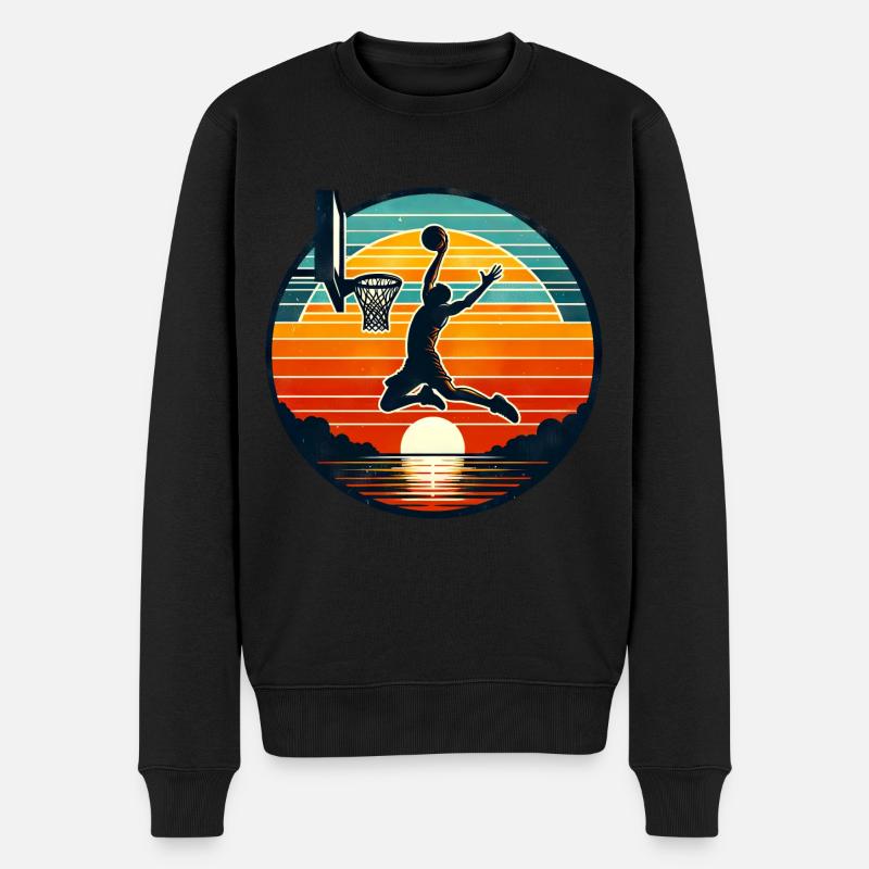 Basket-ball Basketteurs Joueurs - Pull Premium bio Homme - noir
