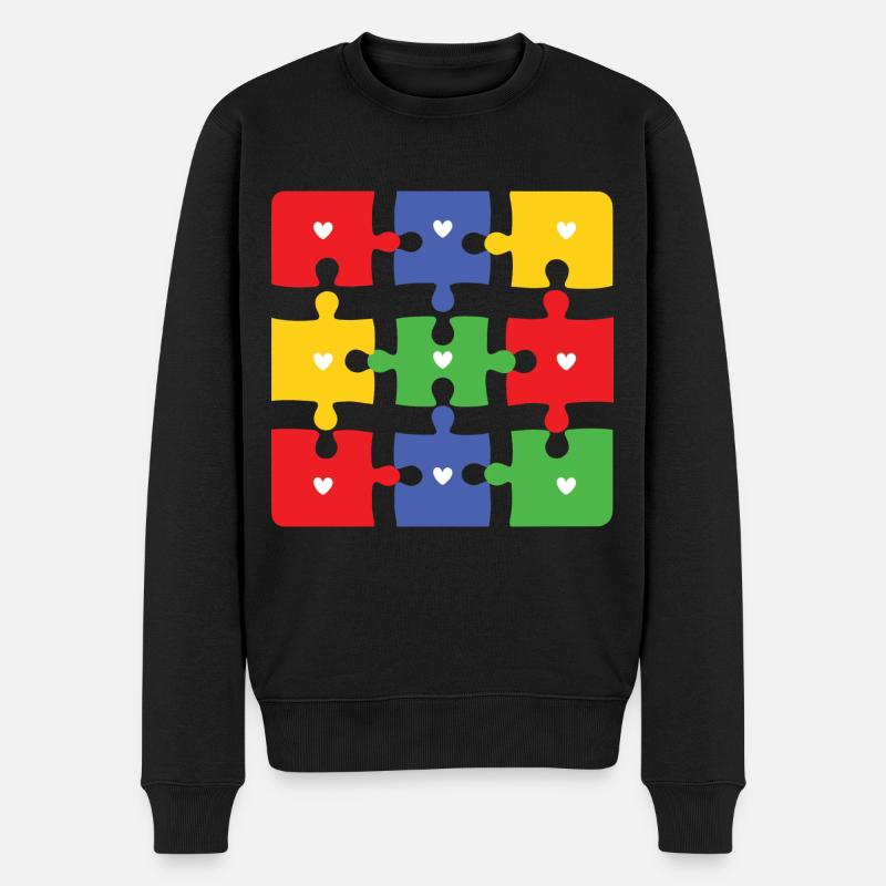 Autisme - Pull Premium bio Homme - noir