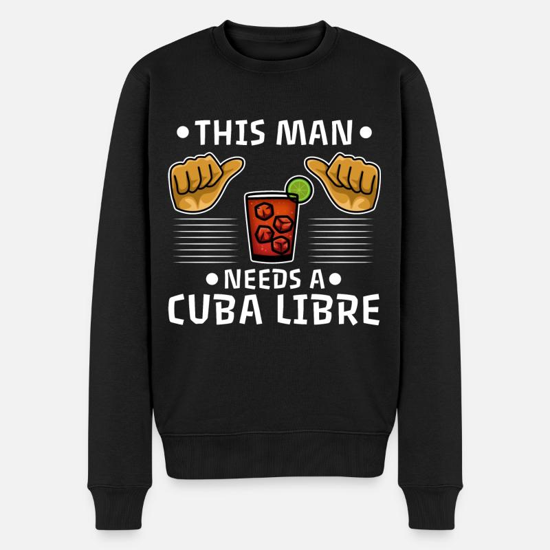 Cuba Libre - Männer Premium Bio Pullover - Schwarz