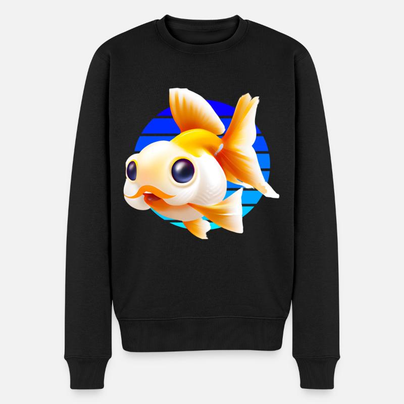 Poisson rouge - Pull Premium bio Homme - noir