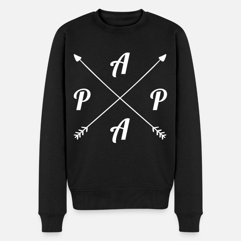Papa - Pull Premium bio Homme - noir