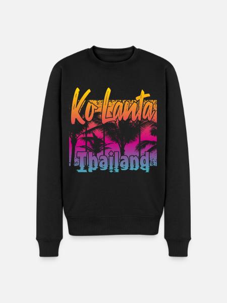 Ko Lanta Thailand - Men's Premium Organic Jumper - black