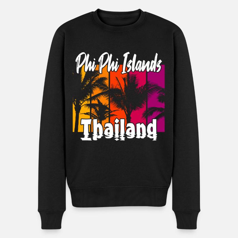 Îles Phi Phi Thaïlande - Pull Premium bio Homme - noir