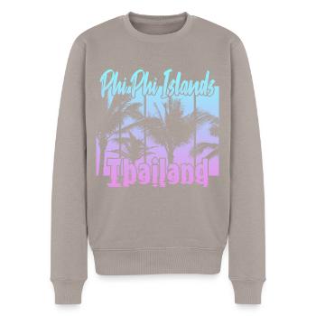 Îles Phi Phi Thaïlande - Pull Premium bio Homme - taupe - Devant - Nico (187cm)