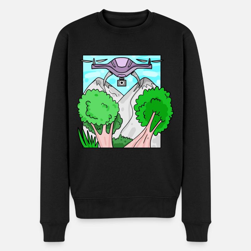 Drone Drone Drones - Pull Premium bio Homme - noir