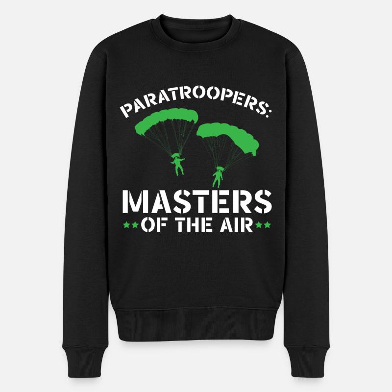 Parachutistes Parachutisme Parachutisme - Pull Premium bio Homme - noir